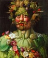 hombre de verduras y flores Giuseppe Arcimboldo Fantasía